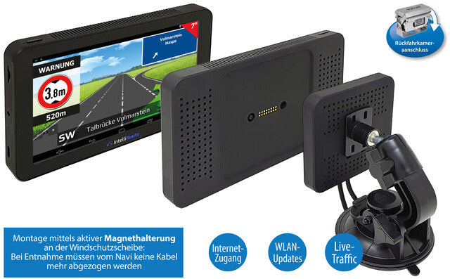 Navigacinė sistema CAR GUARD IntelliRoute CA8040 PRO aktyvus magnetinis laikiklis