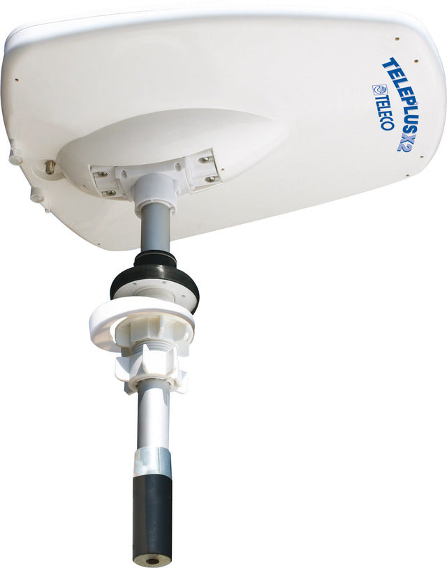 DVB-T2 antena Teleco Teleplus X2/110 VHF, UHF V/O dvigubas poliškumas, AT412 G5 stiebas 110 cm