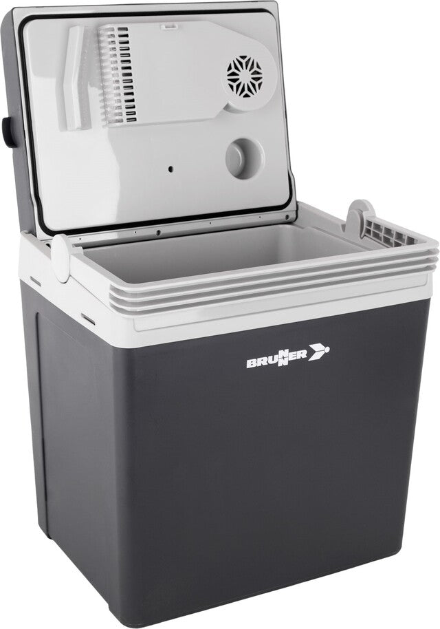 Thermo-electric cool box BRUNNER Polarys Travel 28 28 l, col. black/grey