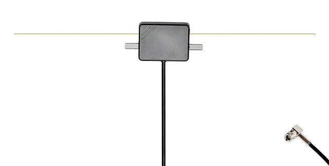 DAB+ lipnus stiklo antena viduje aktyvi, SMB, be potencialo