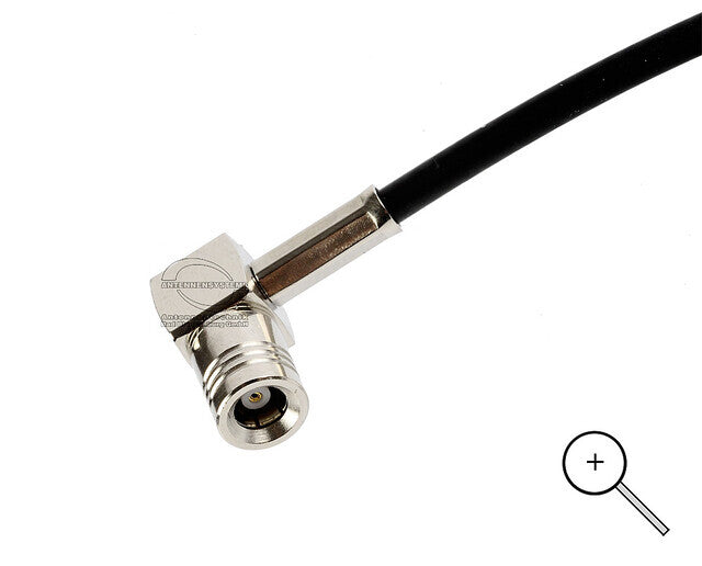 DAB+ adhesive glass antenna inside active, SMB, potential-free