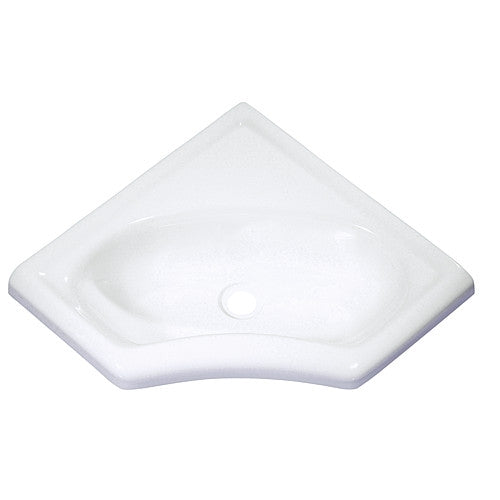 Kampinis praustuvas 345 x 116 x 345 mm Spalva balta