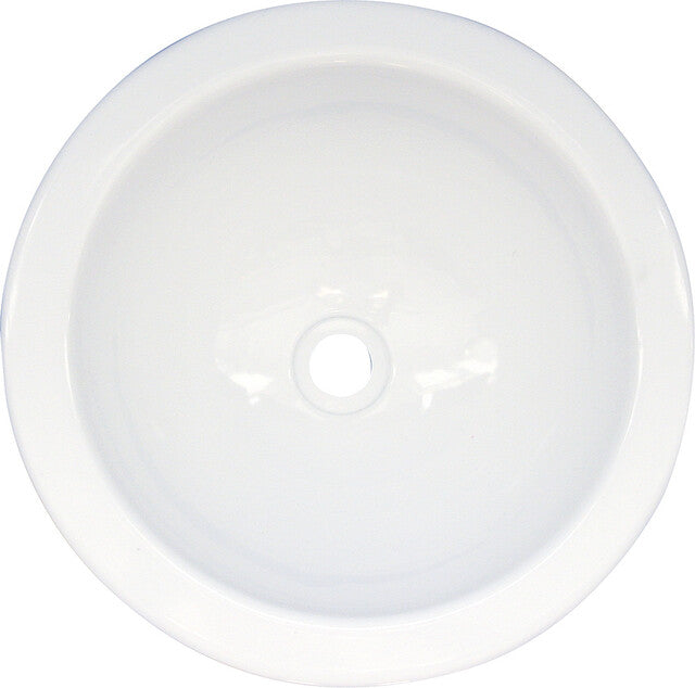 Basin inset mini round Dia. 230 mm Colour white - shiny