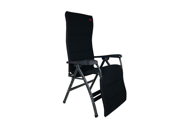 Šezlongas CRESPO Air-Deluxe 76 x 133 x 78 cm Spalva juoda