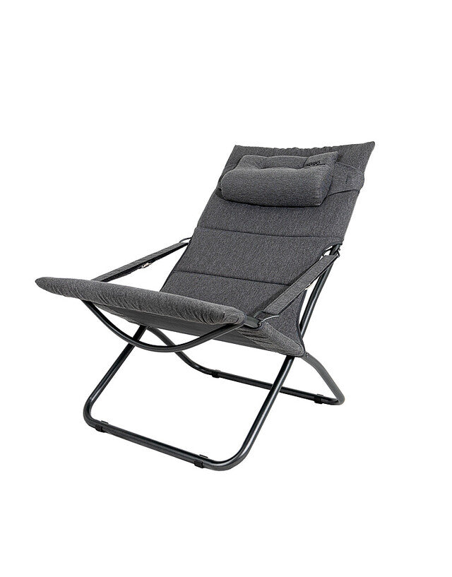 Kėdė CRESPO Lounger Tex-Supreme Aliuminio spalva pilka