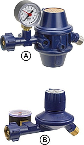 Dviejų butelių sistema GOK Caramatic BasicTwo 30 mbar 1,5 kg/h šuk.P x G 1/4 LH-KN