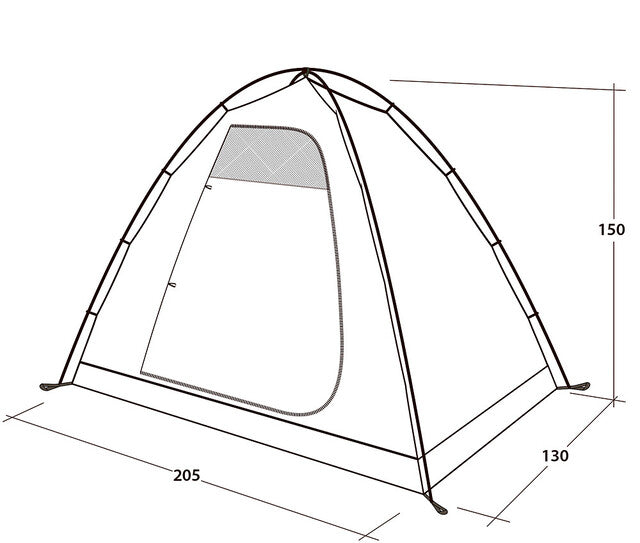 Freestanding inner tent Outwell for drive-away awnings colour blue