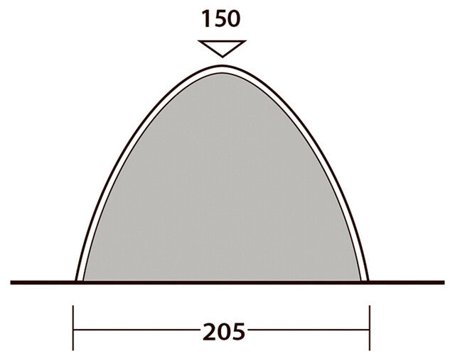 Freestanding inner tent Outwell for drive-away awnings colour blue