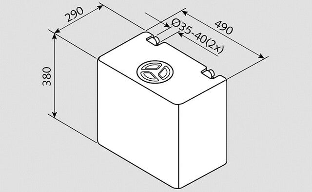 Fusion freshwater tank 50 l EV 1004 _ V4-01 _