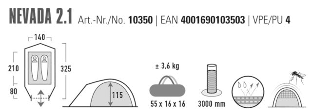 Tent Nevada 2.1 HighPeak