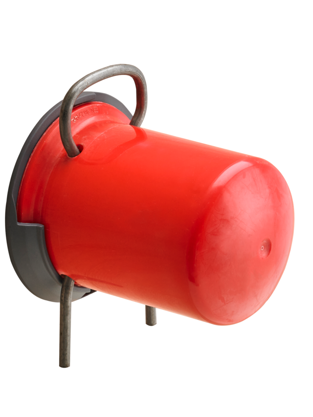 Protective cap holder froli for gas cylinders