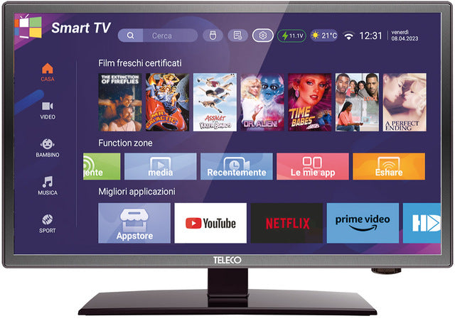 TV TEK32W11/E Smart TV svart