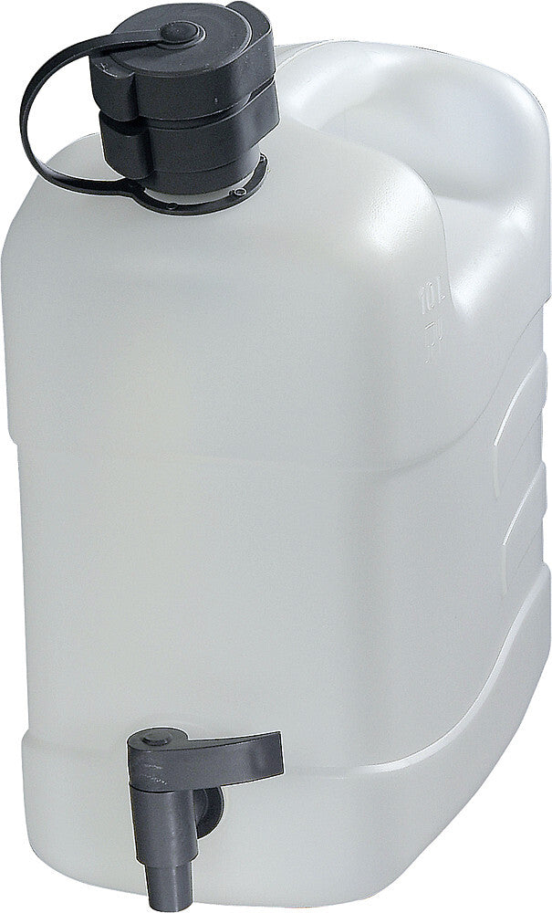 Combi canister 10 l, 348 x 174 x 251 mm Colour transparent / natural incl. drain cock + spout