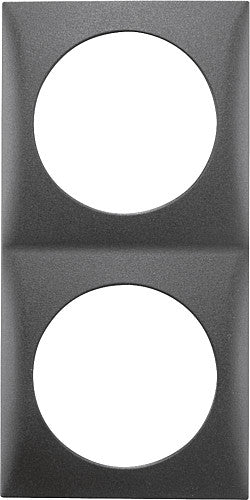 Frame Berker Colour anthracite 2 panel