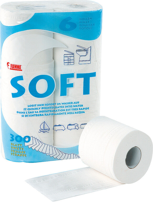 Tualetinis popierius Fiamma Soft 6 _6 ritinėliai = 300 lapų_