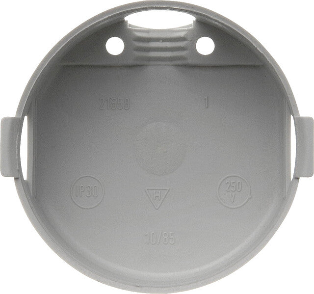 Kontaktų apsaugos dėžutė Berker Flat pilka spalva 45 mm