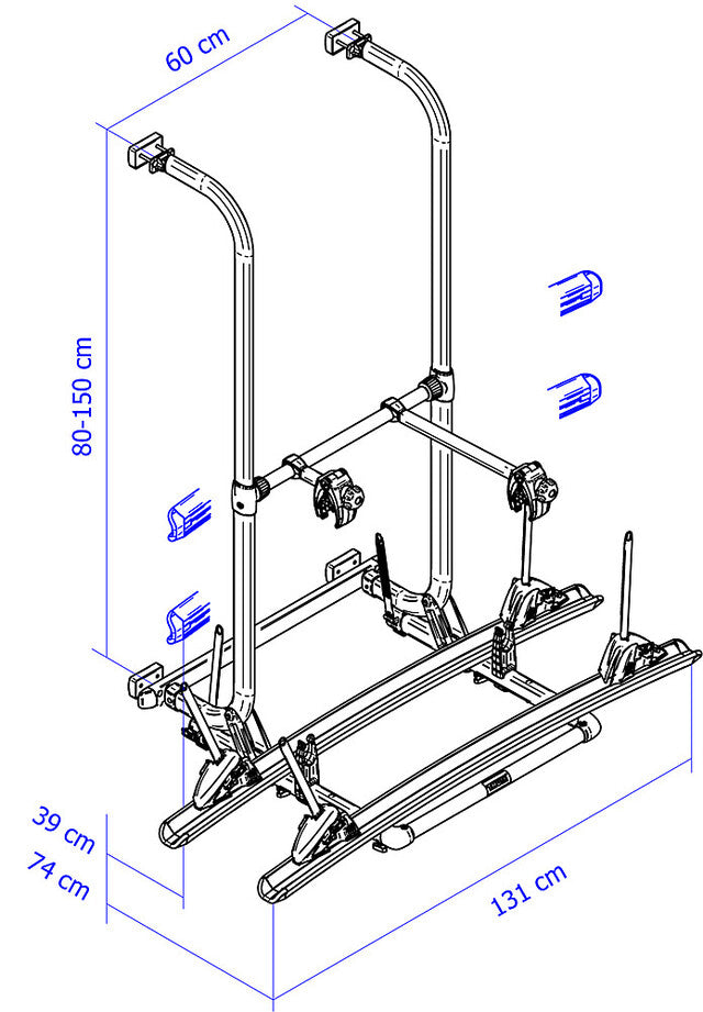 Bicycle rack Thule Elite G2 Standard 2 bikes Load capacity 60 kg