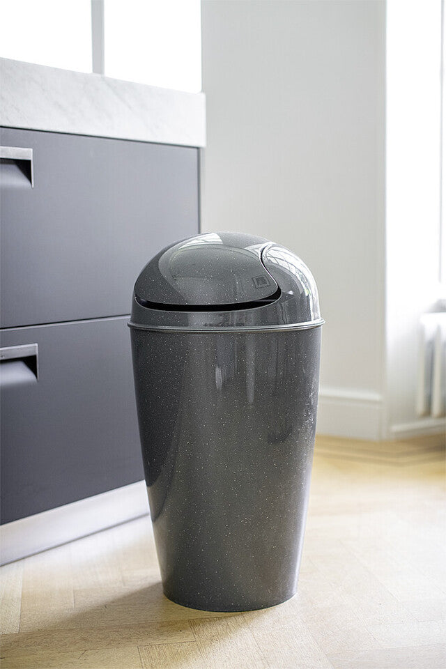 Swing top bin koziol 30 l DEL XL Colour recycled ash grey