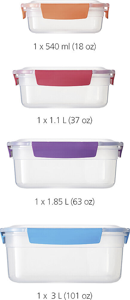 Joseph Joseph containers Nest© Lock 4 pcs Colour multicolour