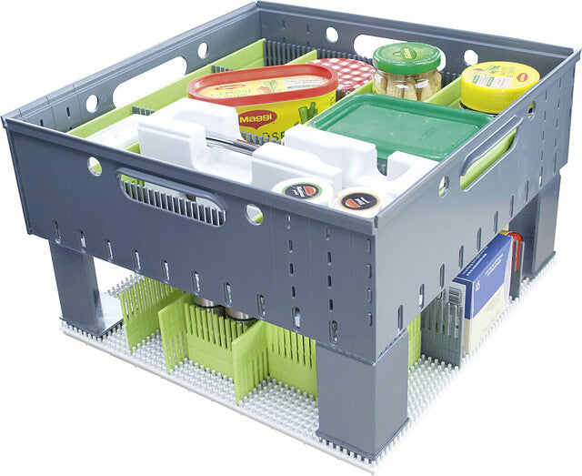 Stacking box purvario storage rack system