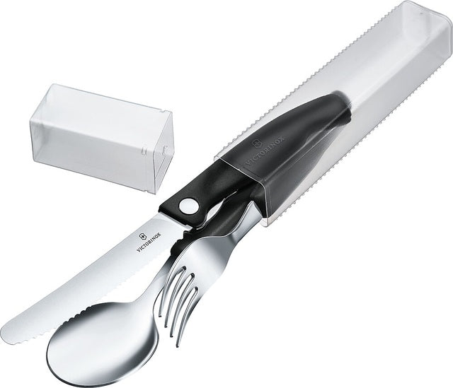 Stalo įrankių rinkinys Victorinox SwissClassic, 3 vnt. Spalva juoda