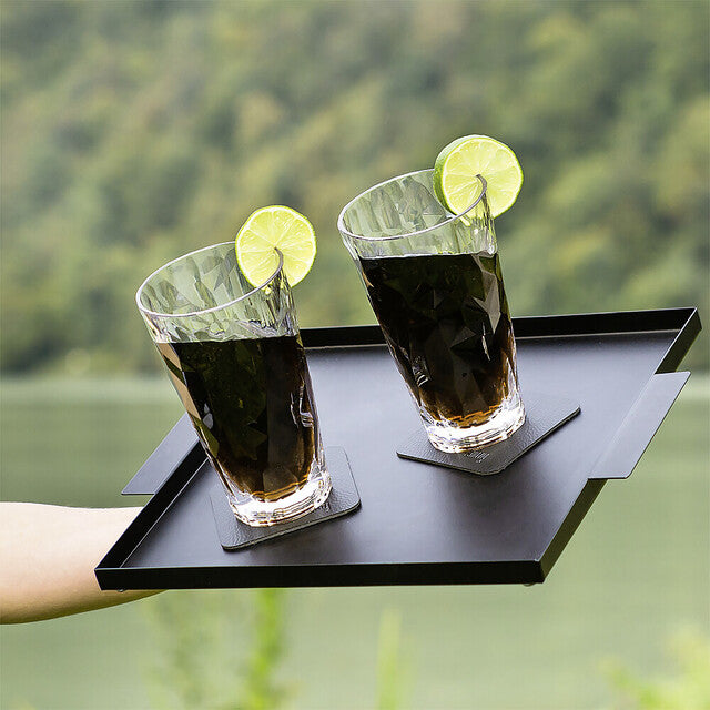 Magn. plastic glasses silwy LONGDRINK set of 2 high-tech 300 ml, col. transparent