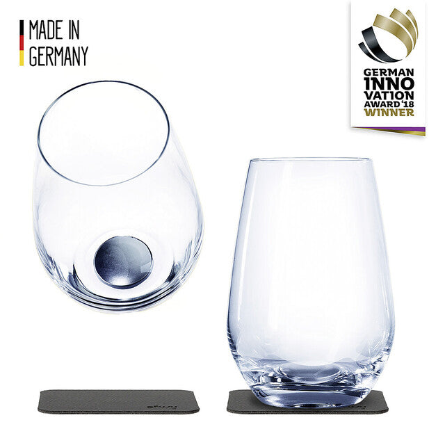 Magn. krištolo. stiklinės silwy LONGDRINK rinkinys 2 400 ml 2 cryst. akiniai + 2 pagalvėlės Kol. skaidrūs