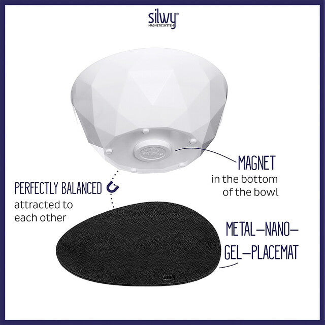 Super-Magnet-Bowl silwy 6-pc. set col. white