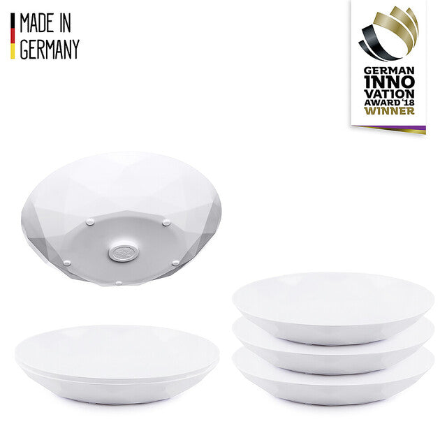 Universal magn. plate silwy 6-pc. set col. white