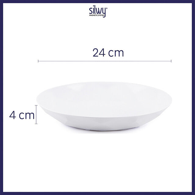 Universal magn. plate silwy 6-pc. set col. white
