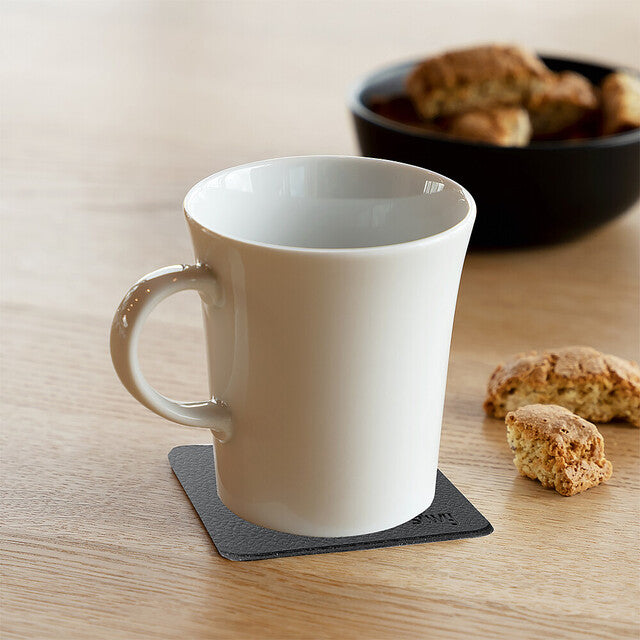 Magn. handle cup silwy Porcelain 2-pc. set col. white incl. metal nano gel pads BLACK