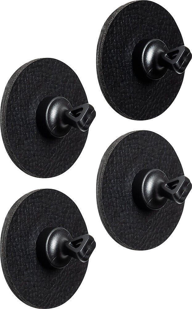 Magn. pins silwy FLEX 4-pc. set col. black incl. metal nano gel pad BLACK