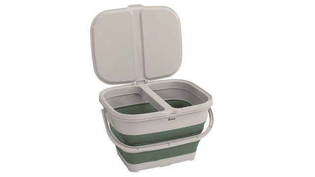 Waste bin Outwell Collaps with waste separation colour shadow green