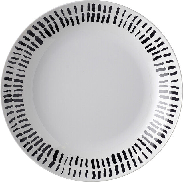 Sriubos lėkštė MEPAL Flow Brush Skm. 22 cm Spalva juoda/balta