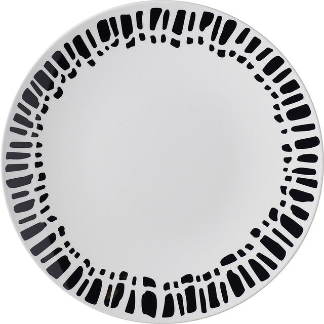 Pusryčių lėkštė MEPAL Flow Brush, sk. 23 cm Spalva juoda/balta