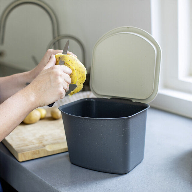 Organic waste bin koziol 3 l BIBO Colour nature ash grey