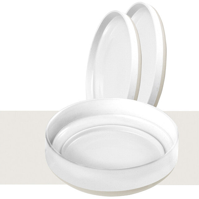Crockery set BRUNNER Odette 6 in 1, colour white/grey