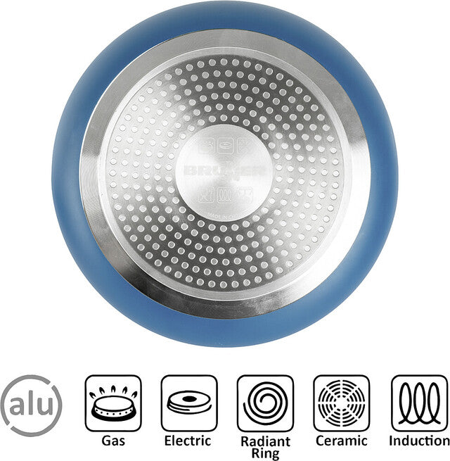 Pot set BRUNNER Carezza Spacemaster diam. 22 cm Vacublock, colour blue
