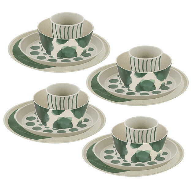Tableware set CONNECT MONSTERA 16-tlg.