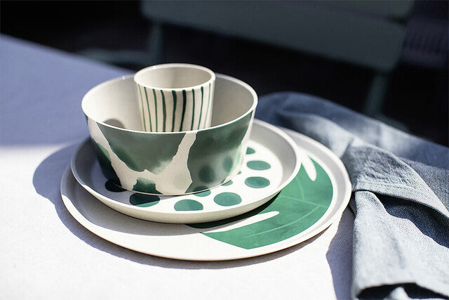 Tableware set CONNECT MONSTERA 16-tlg.