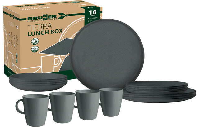 Tableware set BRUNNER Lunch Box RPET Tierra Magma