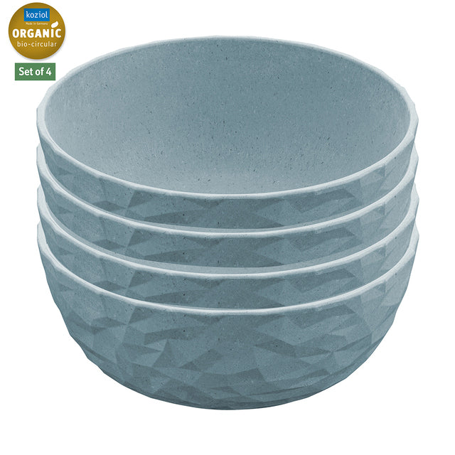 Cereal bowl koziol Club Bowl set of 4 col. nature flower blue