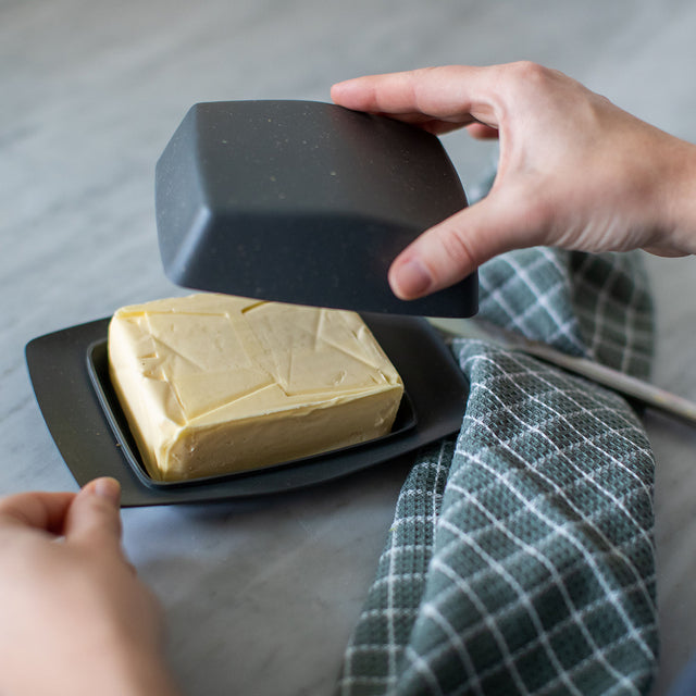 Butter dish koziol RIO col. nature ash grey