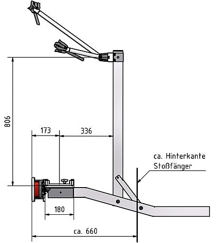 Motorbike / bike carrier Weih Type universal S/A Load capacity 170 kg