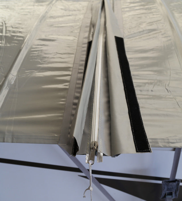 Caravan/mobile home canopy vanProtect size 3 561 - 605cm colour grey