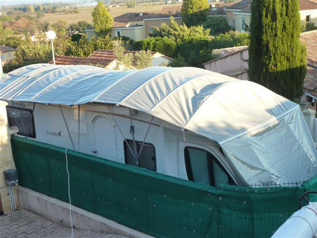 Caravan/mobile home canopy vanProtect size 3 561 - 605cm colour grey