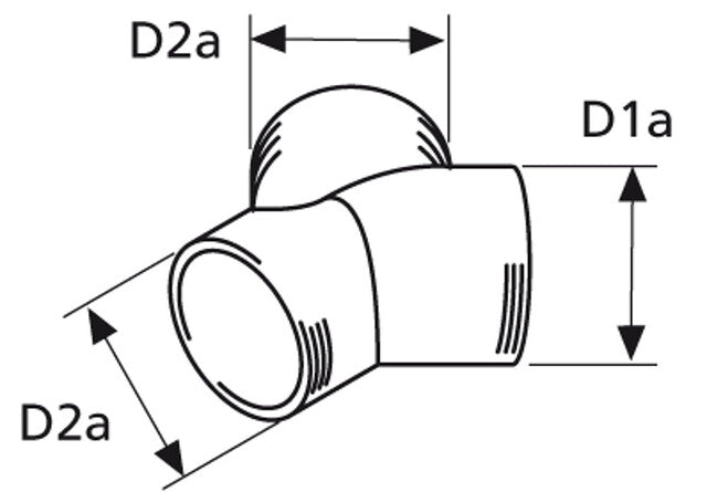 Y-piece Diameter 80/60/60 mm