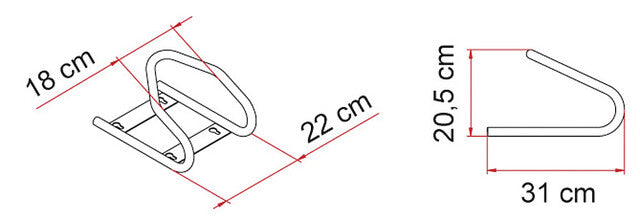 Bike mount Fiamma for scooter front