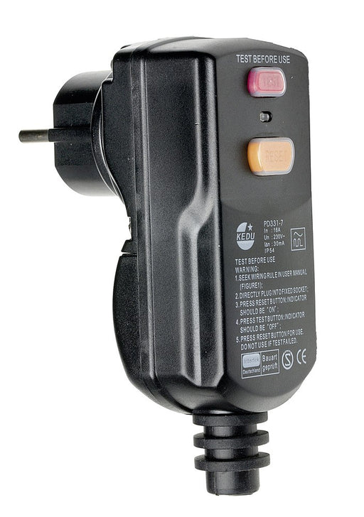 Asmeninės apsaugos adapteris PRCD 230 V / 16 A