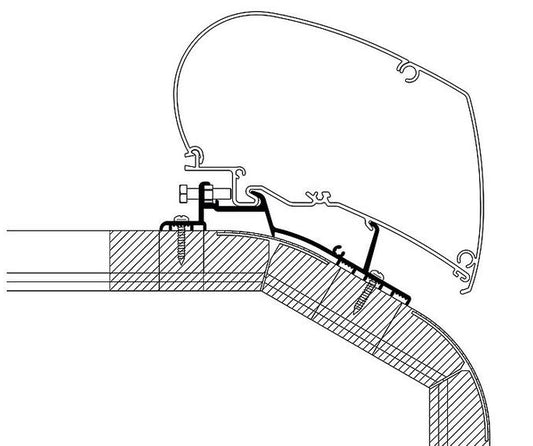 Stogo adapteris Thule LMC Explorer Cruiser 2018 400cm